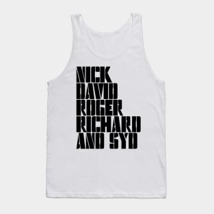 Nick David Roger Richard and Syd Tank Top